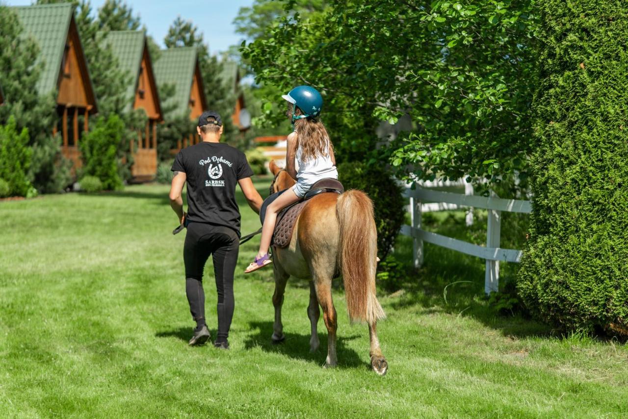 Pod Debami Domki ,Pokoje,Nauka Jazdy Konnej Sarbsk Obok Leby Exteriör bild